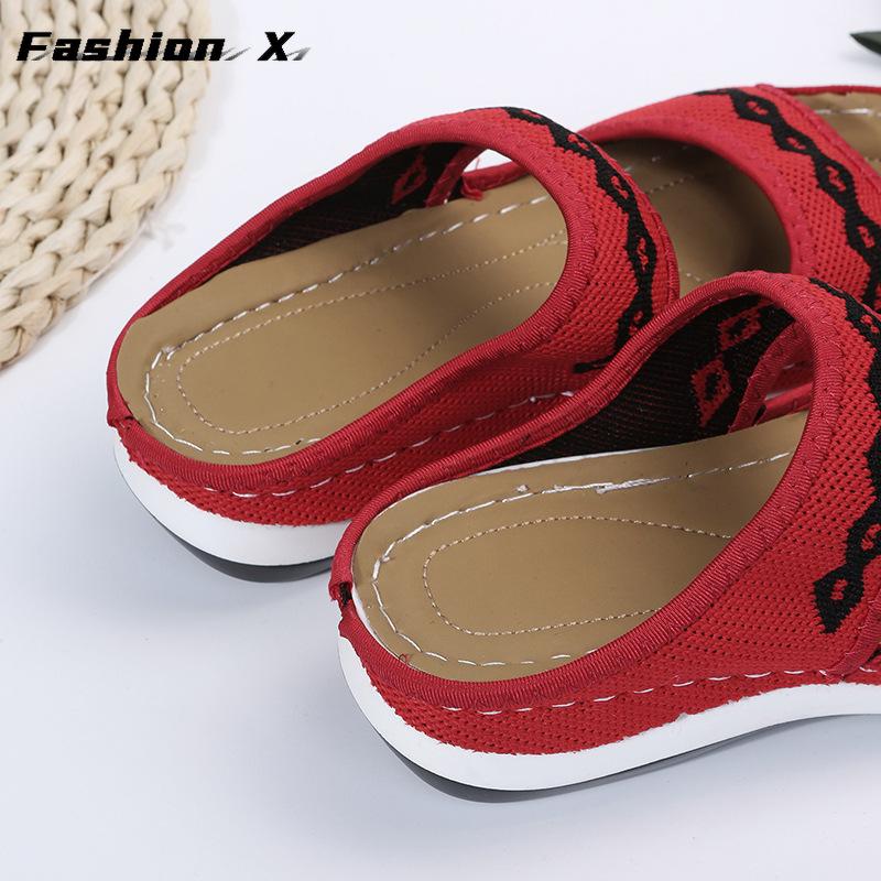 Women Sandals Breathable Mesh Summer Shoes For Women Low Heels Sandalias  Beach Slippers Sandals