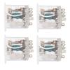 4pcs Electromagnetic Power Relay 220V Multi Purpose Waterproof Thermoplastic Structure for Garage Door
