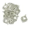 30 Pieces Heart Silver Charms Pendant Connectors DIY Crafts Jewelry Making