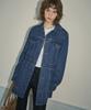 Aueonoseuteljia Two-Way Denim Half Jacket Dress_Deep Blue(Oc25-Ot01)