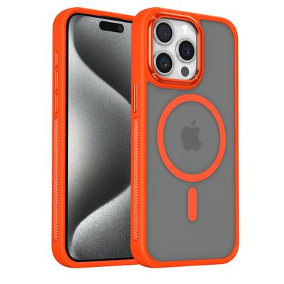 Heat Dissipated Skin Feel Magnetic Phone Case For iPhone 15 14 13 12 11 16 Pro Max Plus For Magsafe Solid Color Shockproof Cover