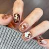 Xiaohongshu Handmade Red Floral Nail Art: Wearable, High-End Whitening Nail Tips Stickers