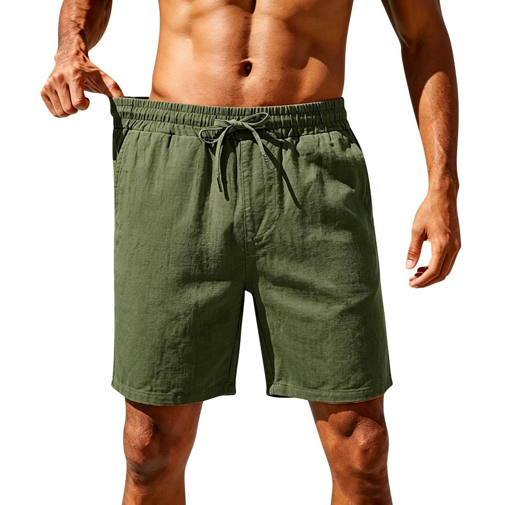 Men's Quick Dry Beach Shorts - Lightweight Athletic Swim Trunks with Elastic Waistband and Pockets for Sports, Hiking, and Casual Wear