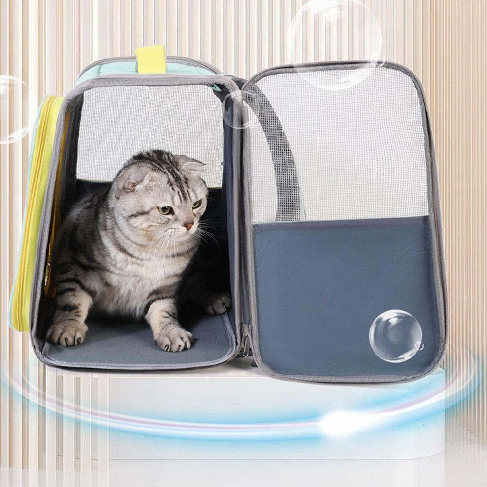 Breathable Pet Carrier Backpack Windproof Pet Travel Backpack Cat Outdoor Bag  Outdoor Activities