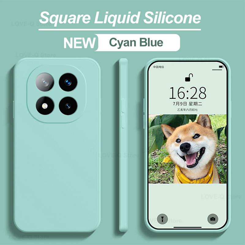 For Redmi Note 14 Pro Plus 5G Case Luxury Liquid Silicone Phone Case For Xiaomi Redmi Note 14 Note14 Pro Plus Shockproof Soft Cover