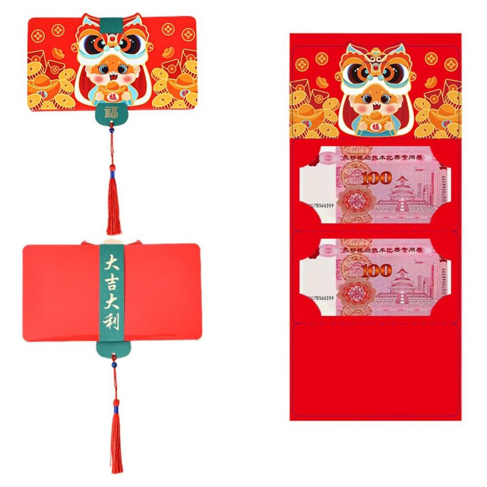 DIY Packing Folding Red Envelope Cartoon Snake Year Red Packet 2025 New Year Packet  Party Gifts