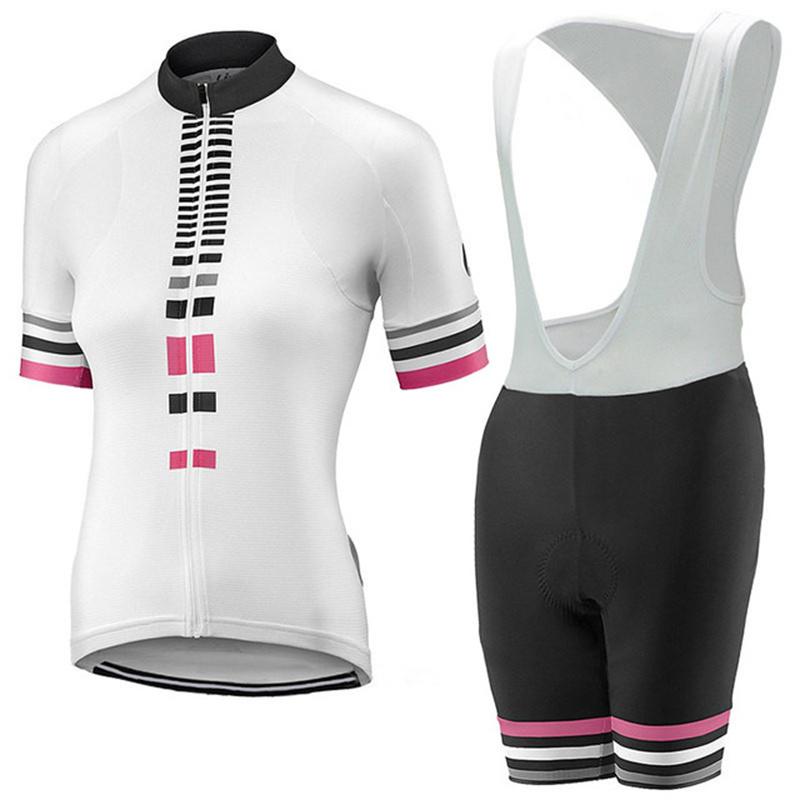 2026 Damen Sommer Kurzarm Radsportbekleidung LIV Rennrad Trikot Set Trägerhose mit Gel-Polster Sportanzug Damen Fahrradkleidung