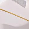 Women's Gold Color Flat Mariner Chain Anklets, Not Allergy Stainless Steel Marina Link Summer Holiday Beach Anklet Jewelry