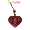 Rosewood Heart-to-Heart Pendant Necklace - Valentine's Gift for Men & Women