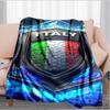 Italy Football Crest Blanket Suitable for Sofas, Beds, Offices, And Camping - Perfect Gift for Halloween Christmas