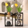 1PC Cobblestone Vase Ornament Nordic Pebble Shaped Vase Modern Flower Arrangement Container Table Decoration 21.5x12x6cm