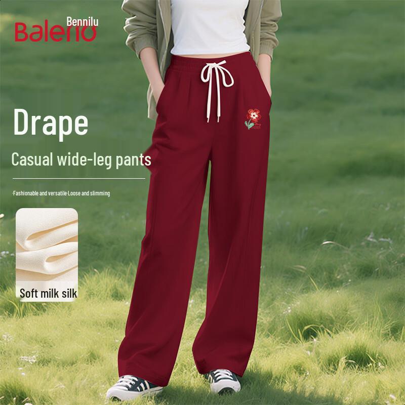 Baleno Women s Sparkling Floral Print Straight-Leg Pants 2XL