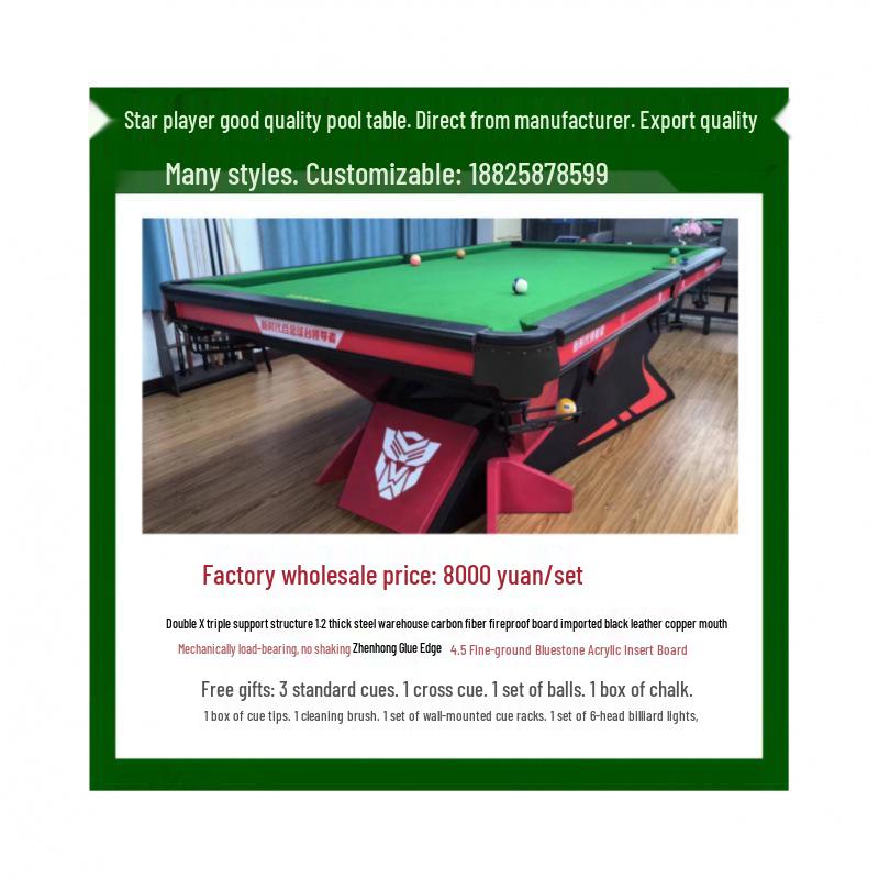 12ft Xin Qiuxing Russian Billiard Club Table