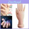 Realistic Skin Tone Nail Practice Hand For Professional Nail Art Training And Demonstration