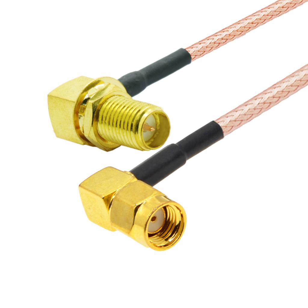 Pigtail SMA-RP socket/plug angled RG316 15cm
