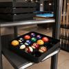 Pool Billard Tablett für 16 Kugeln, 3D-gedruckter Halter mit erhöhtem Rand, Snooker Transport-Aufbewahrungstablett, Tischzubehör