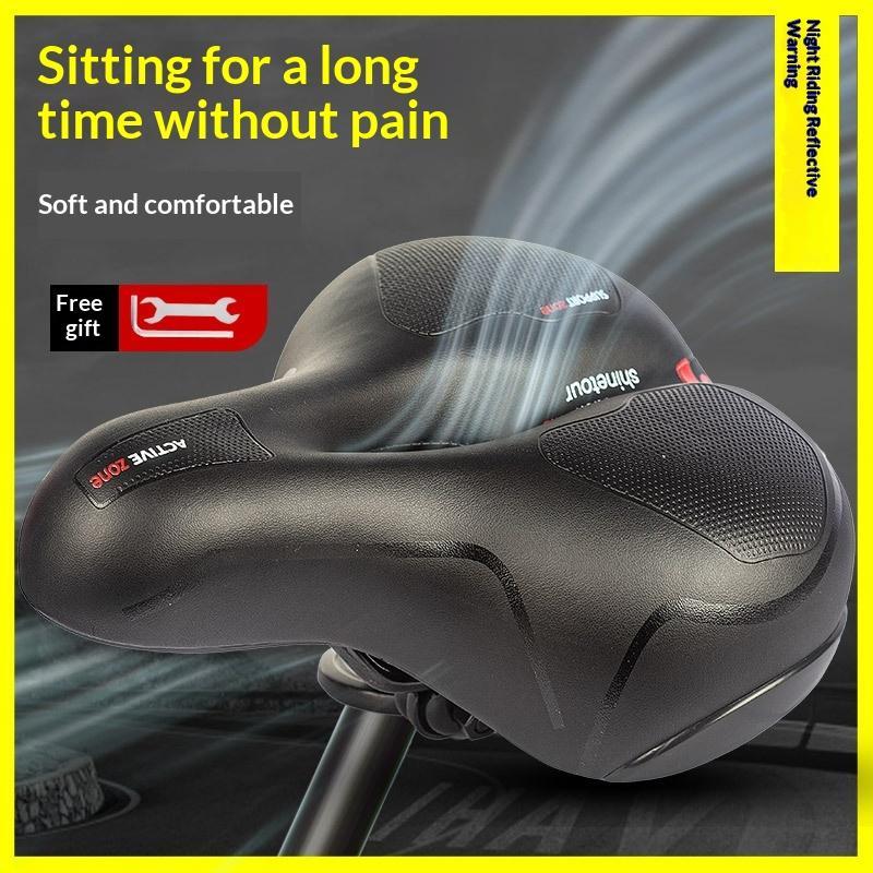 Women'S Men'S Absorbing Bike Seat Comfortable Thickened Super Soft Mountain Bike Seat Universal Bicycle Accessories
