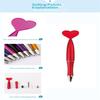 12Pcs Valentine'S Day Heart Shape Pens Black Gel Ink Rollerball Pens For Office School Supplies Gift Kids Ballpoint Pens