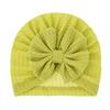 New Baby Knitted Wool Waffle Hat Bow Children's Pullover Hat Baby Out Cute Boat Hat