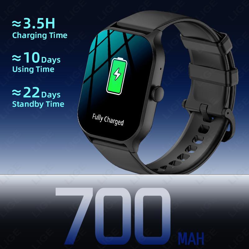 For Android IOS Smart Watch Men Women GPS Motion Trajectory 700mAh Battery Heart Rate Bluetooth Call Smartwatch Waterproof