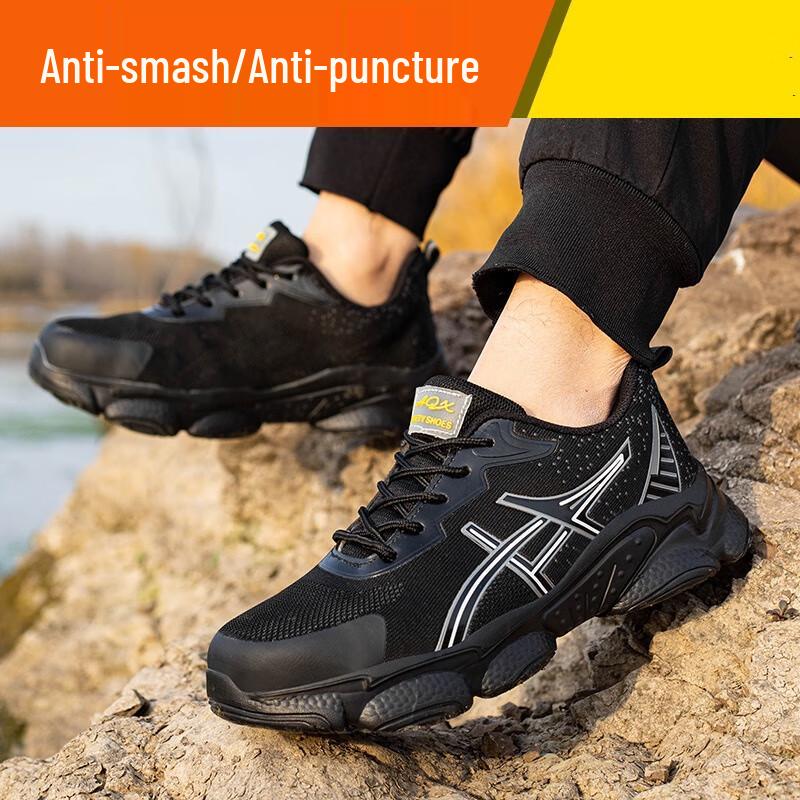 Anzuen Lightweight Breathable Safety Work Shoes 46