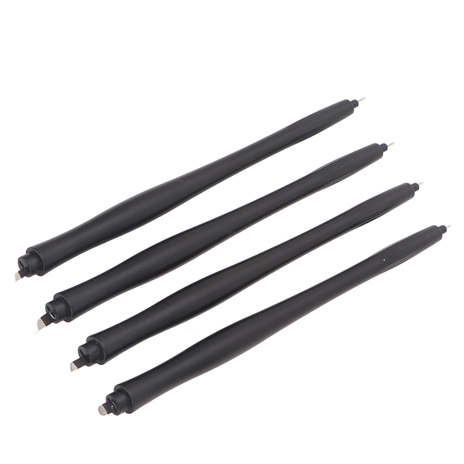 

12 шт 12F 14F 16F U18 Ручка для микроблейдинга Одноразовая двойная головка Карандаш для макияжа бровей Нескользящая