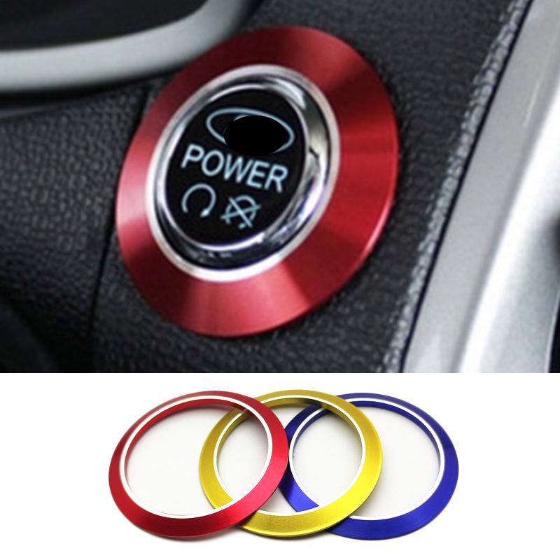 Ford Ecosport One-Button Ignition Decor Ring - Aluminum Alloy Interior Trim