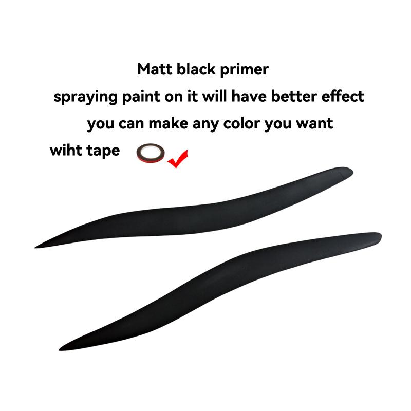 For Lexus IS250 300 2005 - 2011 IS Carbon fiber headlight covers eyelid Fiber glass front lamp decorative eyebrow sticker 2pcs Fiber glass