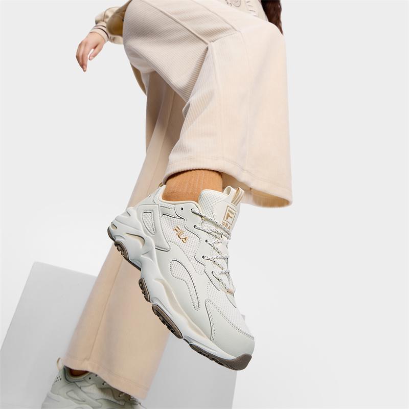 New FILA Vintage Collection Low Top Casual Shoes Women's Snow/Haze Gray F12W422113FSV