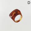 Akryl Geometriske uregelmessige ringer Gjennomsiktig harpiks Fargerik ring For kvinner Menn Trendy Smykker Gaver Tilbehør
