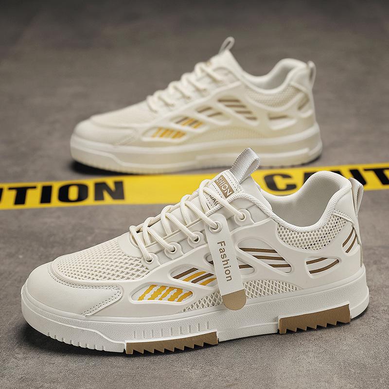 Autumn Men'S Breathable Low-Top Board Shoes Fashion Skateboard Shoes Color Matching Student Sports Leisure Internet Celebrity Trendy Men'S Shoes
