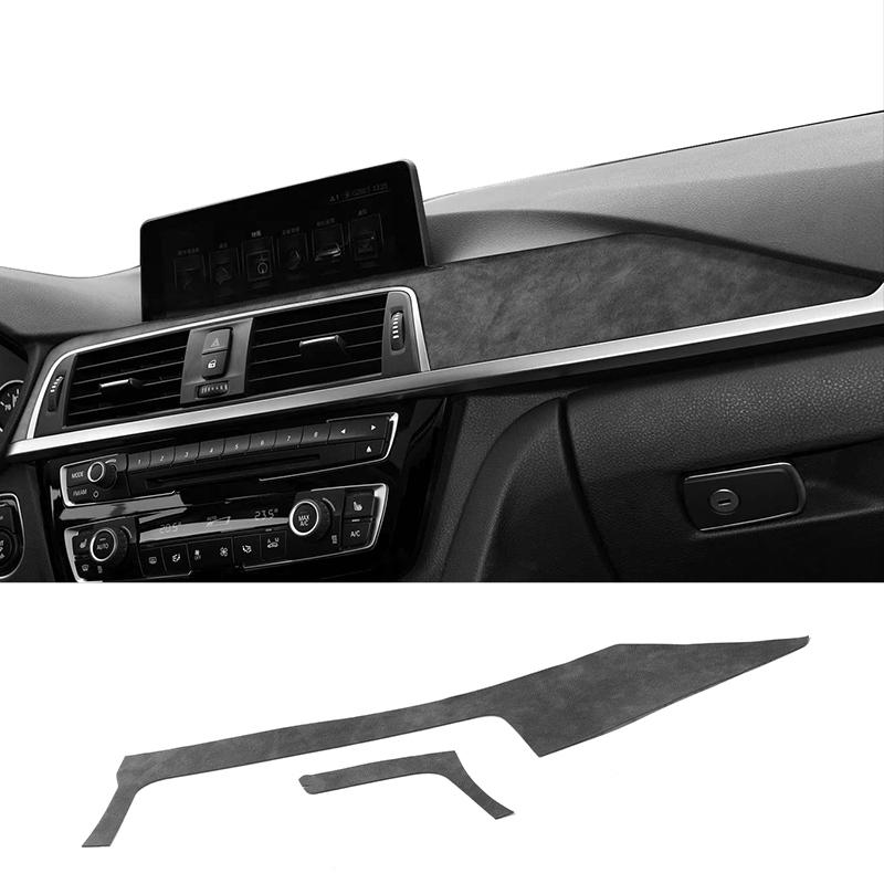 Top Suede For BMW F30 F32 F34 (2013-) Center Console Dashboard trument Panel Trim Sticker Car Interior Tuning Accessories