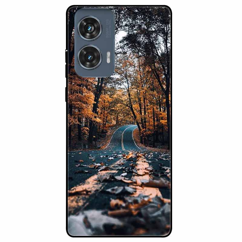 For Moto Edge 50 Fusion Case Silicone Space Animal TPU Soft Black Cover For Motorola Edge 50 Fusion Cases 50Fusion Cool TPUCover