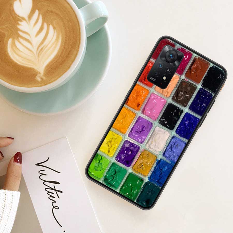 

Красочный набор акварелей палитра красок чехол для телефона Redmi Note 13 Pro 5G Plus 12 12C 10 10A 10C 9 9A 9C 9T 8 8A K60 K70 Pro Xi Redmi Note 13 Pro 4G