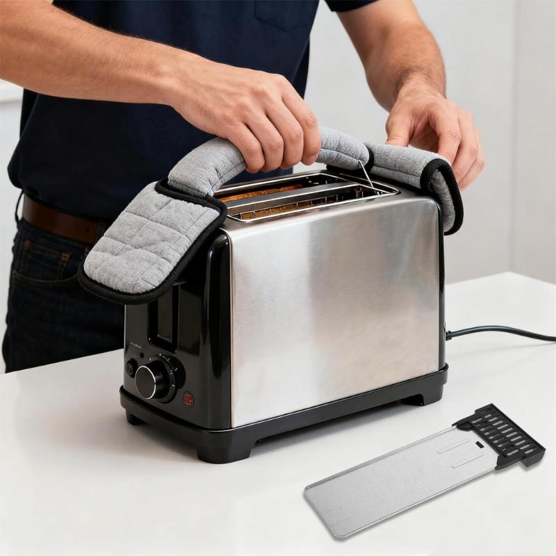 Bread Maker Crumb Tray Replacement Heat Resistant Design Plastic Handle for Quick Removal and Countertop Protection