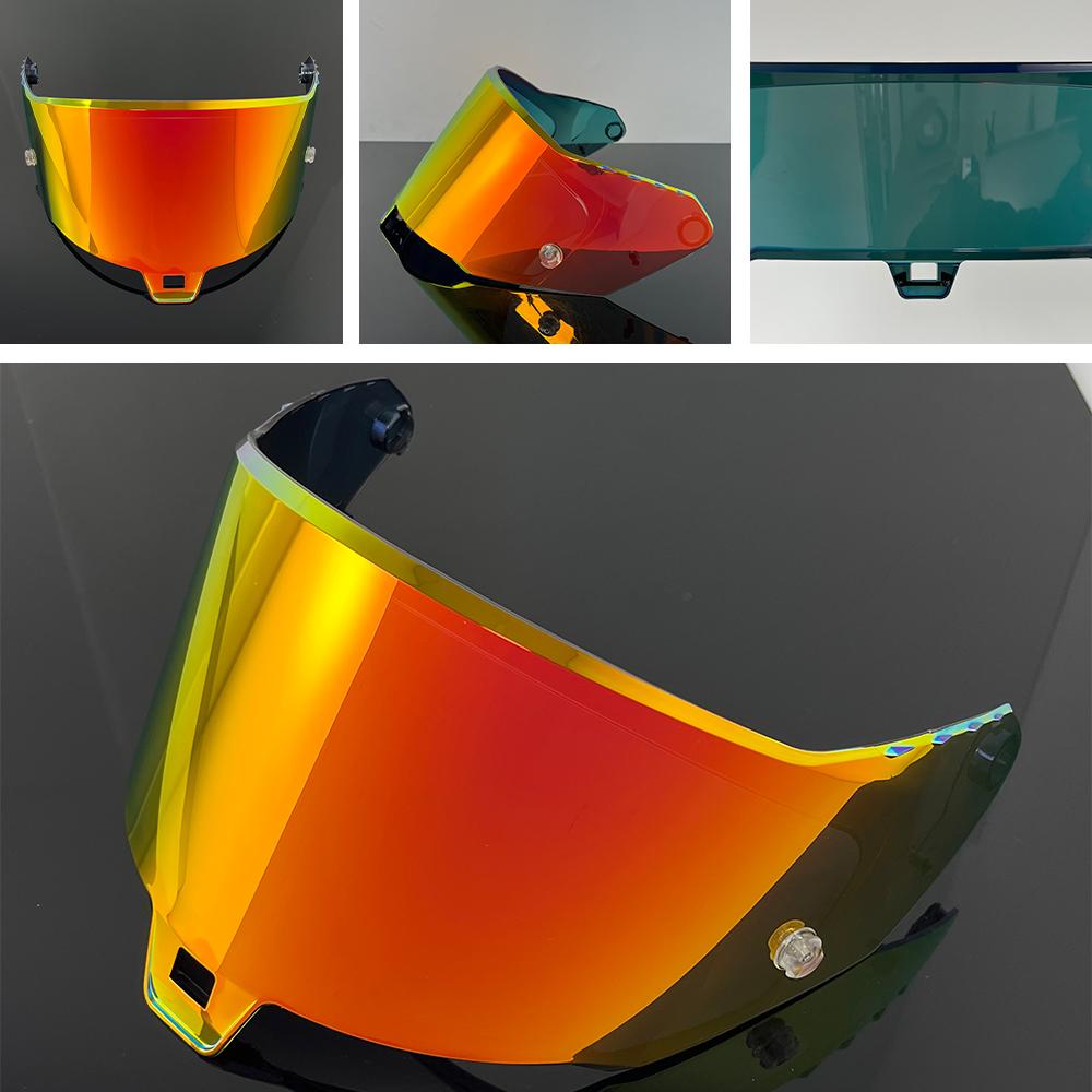 R10 Helmet Visor for Alpinestars Supertech R10 Motorcycle Helmet Visor Goggles Plating Silver Red Replacement Lens