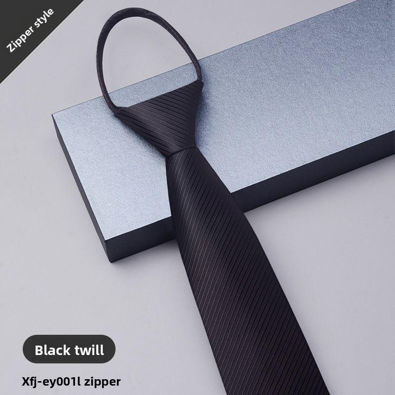Krawatte für Herren mit Reißverschluss für formelle Geschäfts- und Hochzeitskleidung