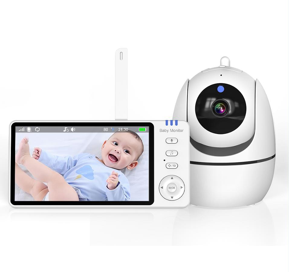 

PSABM501 720P Baby Monitor with 5-inch IPS HD LCD, Dual-channel HD Audio, VOX Remote Camera, 2.4G Wireless Baby Phone