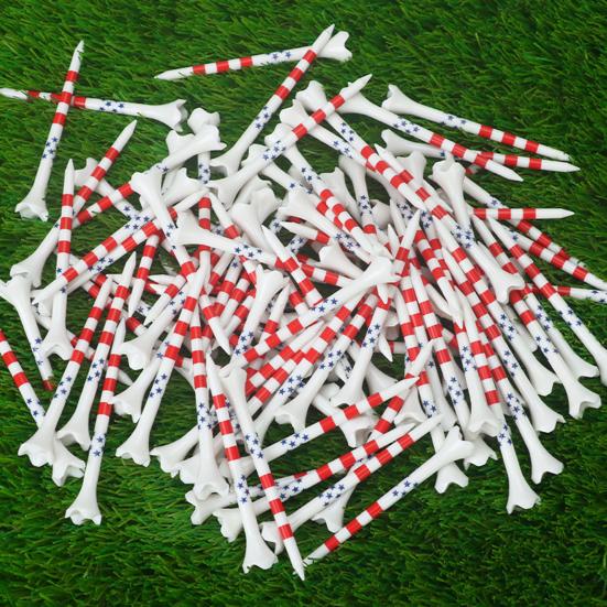 4-Prong Plastic Golf Tees 3-1/4" Golf Tees for Minimize Friction And Side Spin And Maximum Distance Performance
