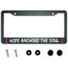 Smooffly I Hope Something Good Happens For You Today! License Plate Frame Holder Stainless Steel Rust-Proof Auto Parts Decoration With Screws For Men