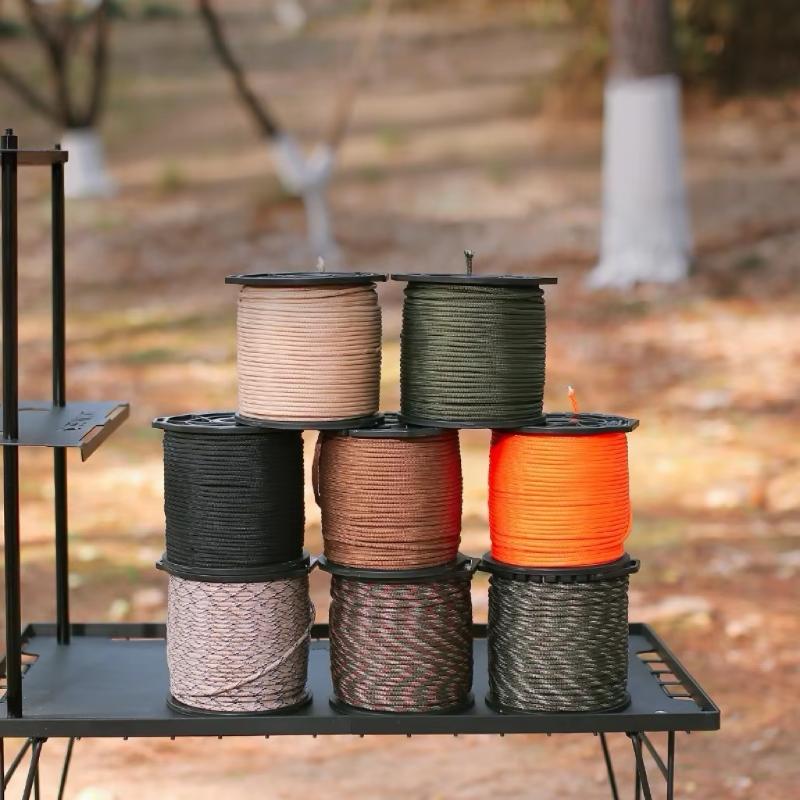 9-Strang Paracord Seil 100m Rolle Geflochtene Outdoor Camping Zelt Abspannleine Strapazierfähige Lanyard Für Wandern Überleben DIY Bastelgebrauch