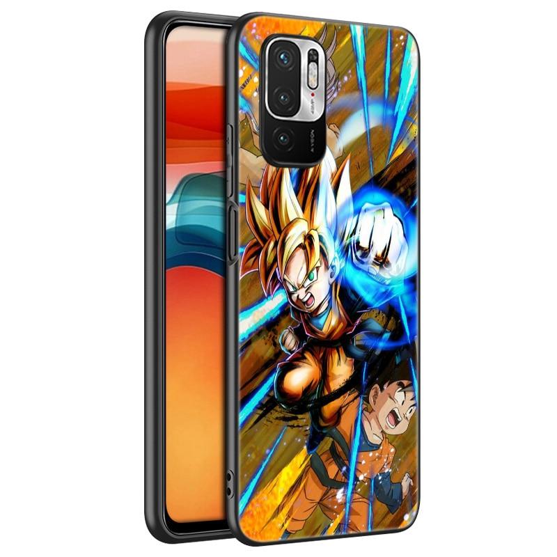 Japan Anime Kind Goku Silikon Handyhülle Für Xiaomi Redmi Note 10 10T 10S 9S 8T 9 8 7 Pro Max 8A 9A 9C 9T Schwarz Weiche Hülle Coque