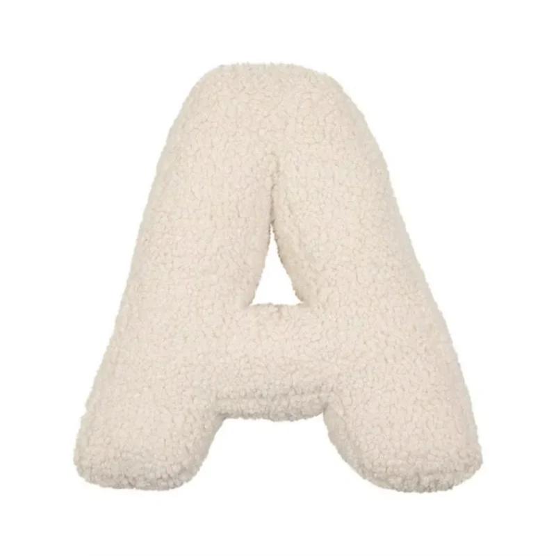 26 English Letters Throw Pillows Plush Stuffed Bed Sofa Cushion Seat Pillow Car Pillow Bedroom Decor Photography Props