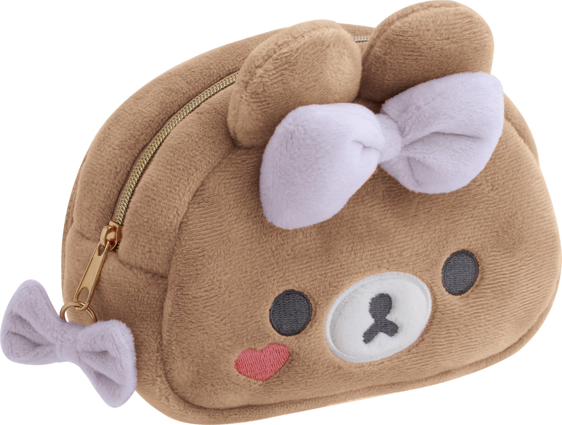 Зеркальная плюшевая игрушка Рилаккума, Когума в костюме Ханаи CA82003 San-X, Косметичка,