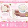6 Pcs Mushroom Silicone Molds, Fungus Chocolate Cake Fondant Molds, for Alice In Wonderland Theme Cupcake Toppers Dessert Table Biscuit Candy Chewing
