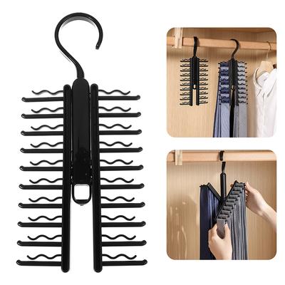 20 reihen Krawatte Lagerung Rack Rotierenden Einstellbare Krawatte Gürtel Display Halter Schal Gürtel Kleiderbügel Rack-Home Schrank Kleiderschrank Organizer