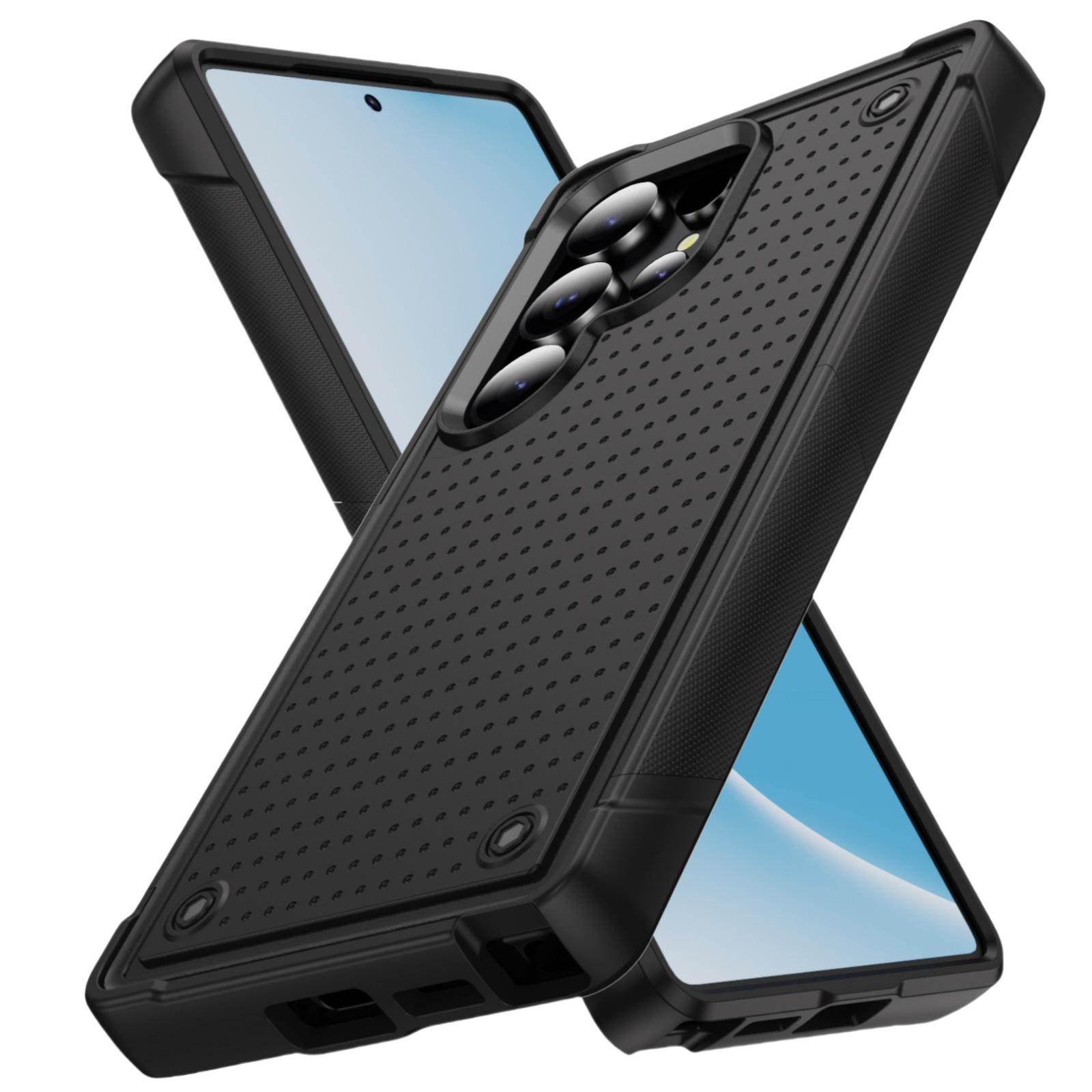 

Shockproof Dual Layer Armor Case for Samsung Galaxy S25 Ultra S24 Plus S23 FE S22 S21 Rugged Cover for Galaxy S25 чорний