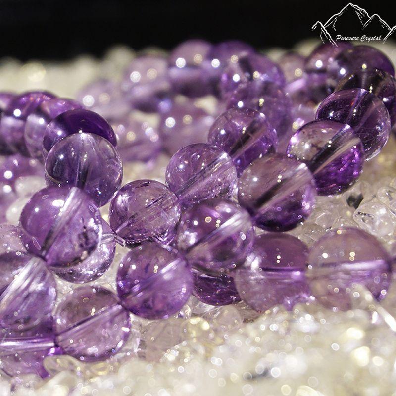 

Натуральный бразильский лавандовый аметист браслет фиолетовый браслет мужской и женский студенческий ювелирный Asai