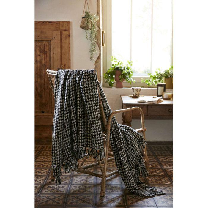 Plaid à franges tissé teint "Gaspard" toutes dimensions - 130 x 160 cm