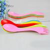 6 Pcs Spoon Fork Knife Cutlery Camping Hiking Spork Combo